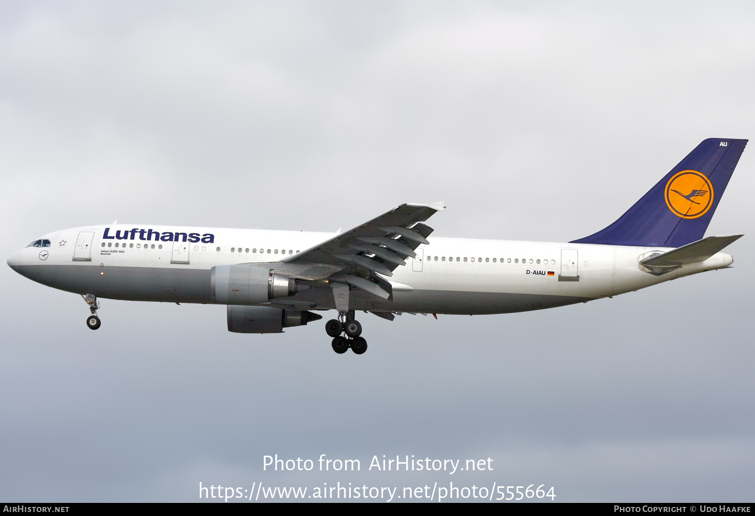 Aircraft Photo of D-AIAU | Airbus A300B4-603 | Lufthansa | AirHistory.net #555664