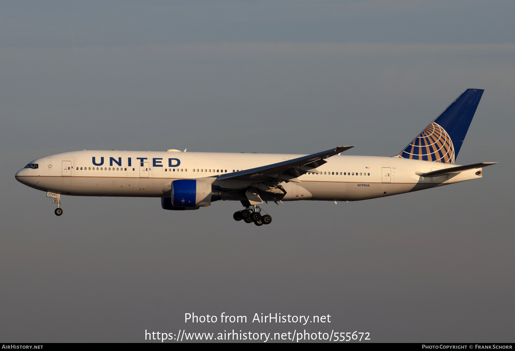 Aircraft Photo of N799UA | Boeing 777-222/ER | United Airlines | AirHistory.net #555672