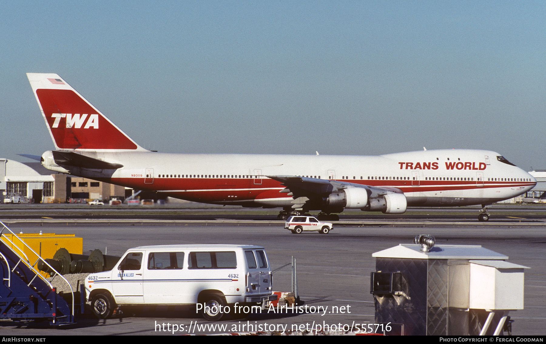 Aircraft Photo of N93119 | Boeing 747-131 | Trans World Airlines - TWA | AirHistory.net #555716