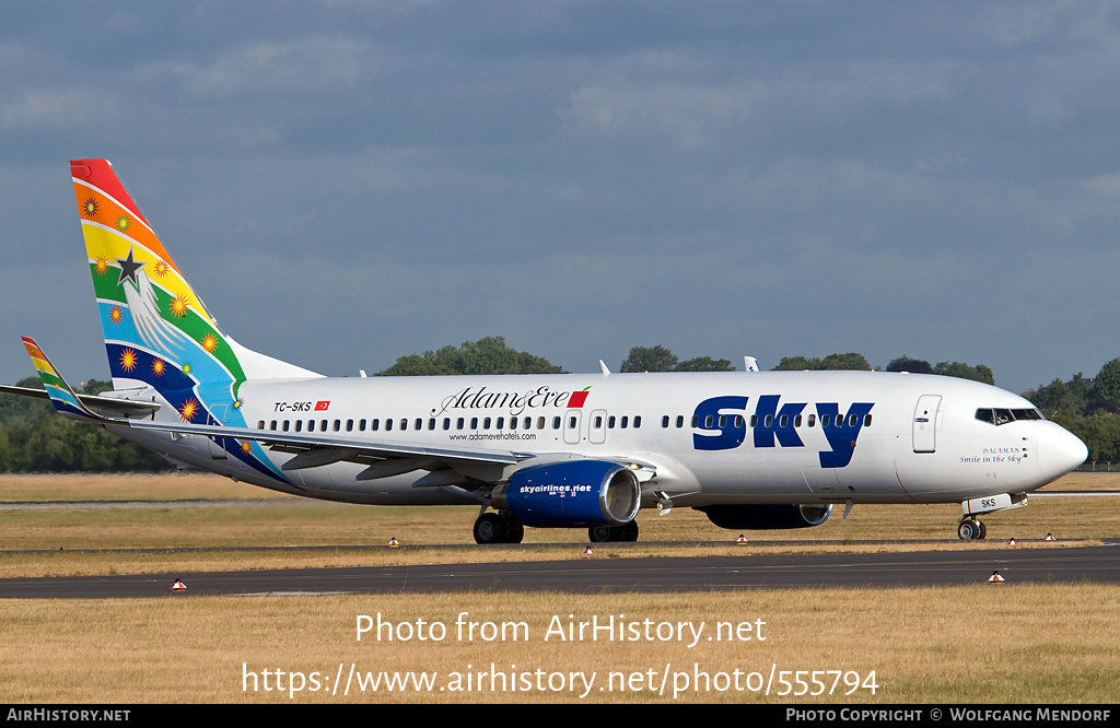 Aircraft Photo of TC-SKS | Boeing 737-83N | Sky Airlines | AirHistory.net #555794