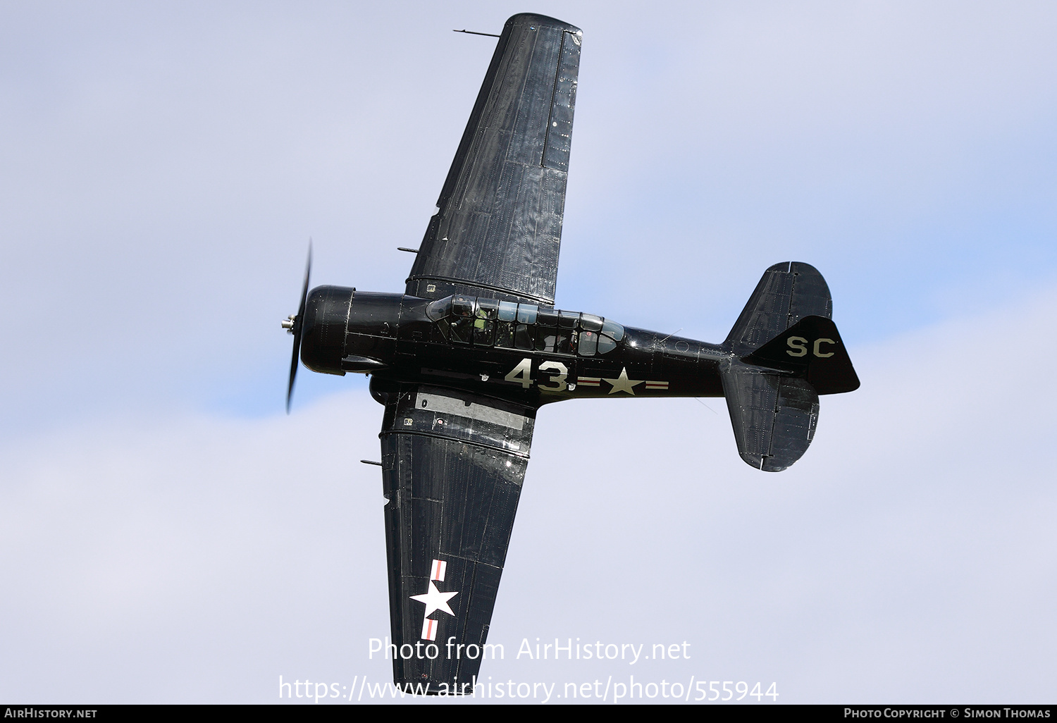 Aircraft Photo of G-AZSC | North American AT-16 Harvard IIB | USA - Air Force | AirHistory.net #555944