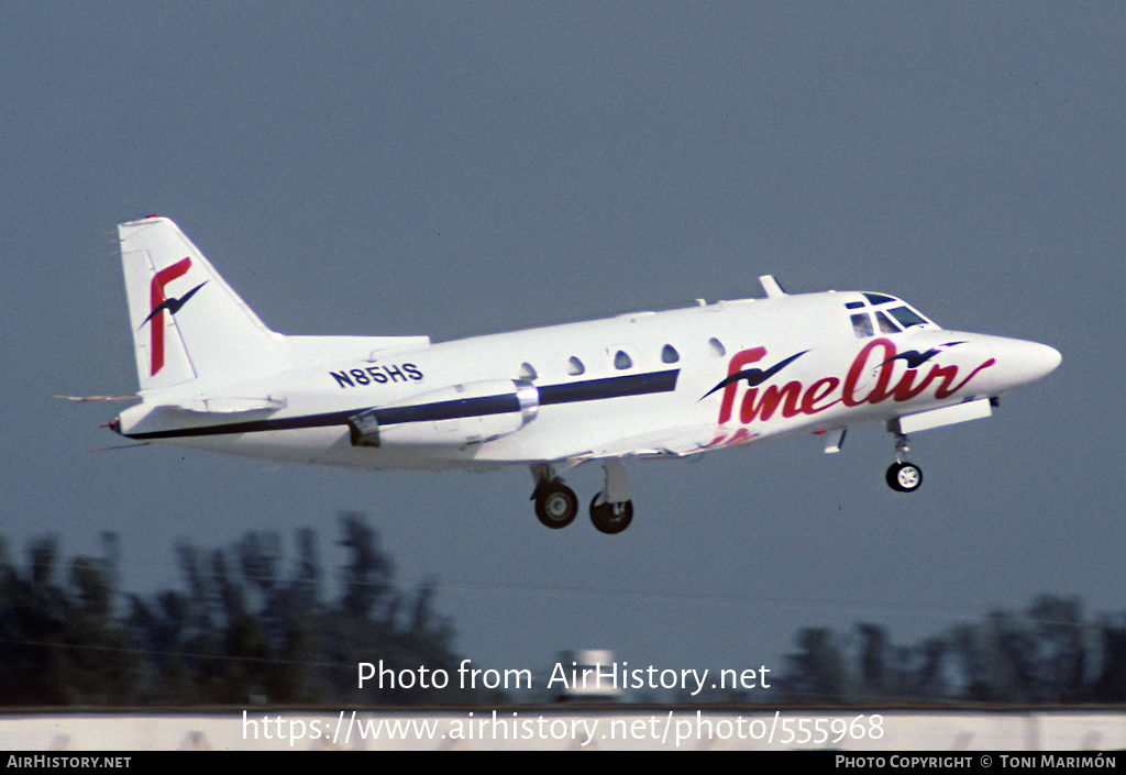 Aircraft Photo of N85HS | North American Rockwell NA-306 Sabreliner 60 | Fine Air | AirHistory.net #555968