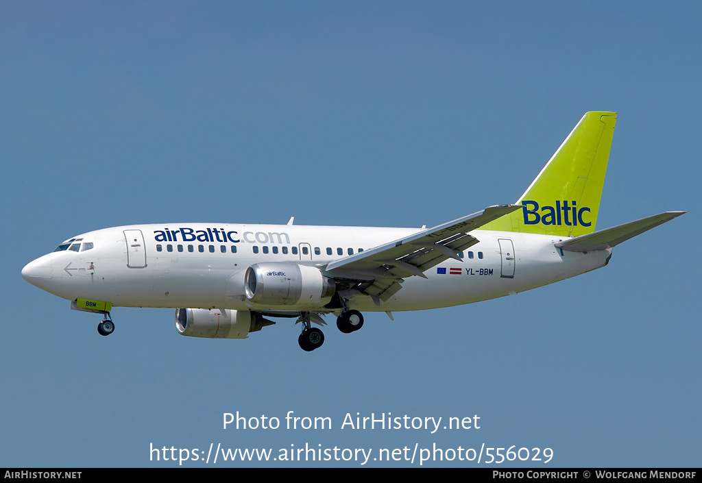 Aircraft Photo of YL-BBM | Boeing 737-522 | AirBaltic | AirHistory.net #556029