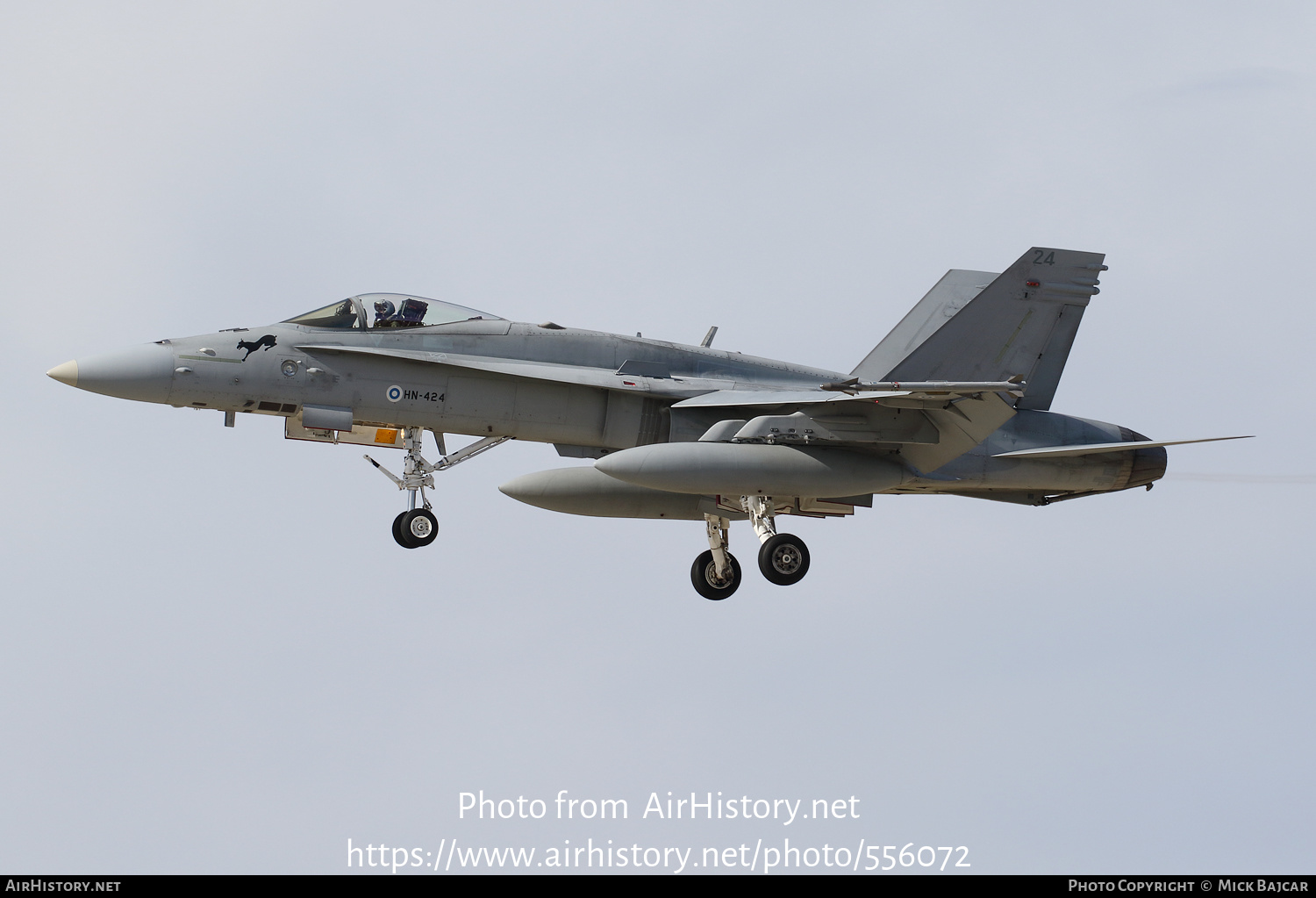 Aircraft Photo of HN-424 | McDonnell Douglas F/A-18C Hornet | Finland - Air Force | AirHistory.net #556072