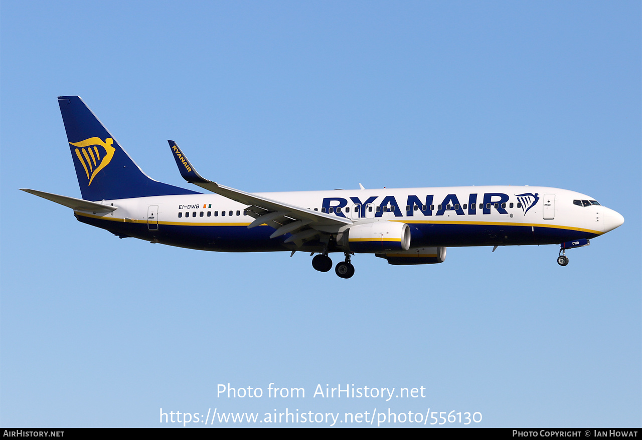 Aircraft Photo of EI-DWB | Boeing 737-8AS | Ryanair | AirHistory.net #556130