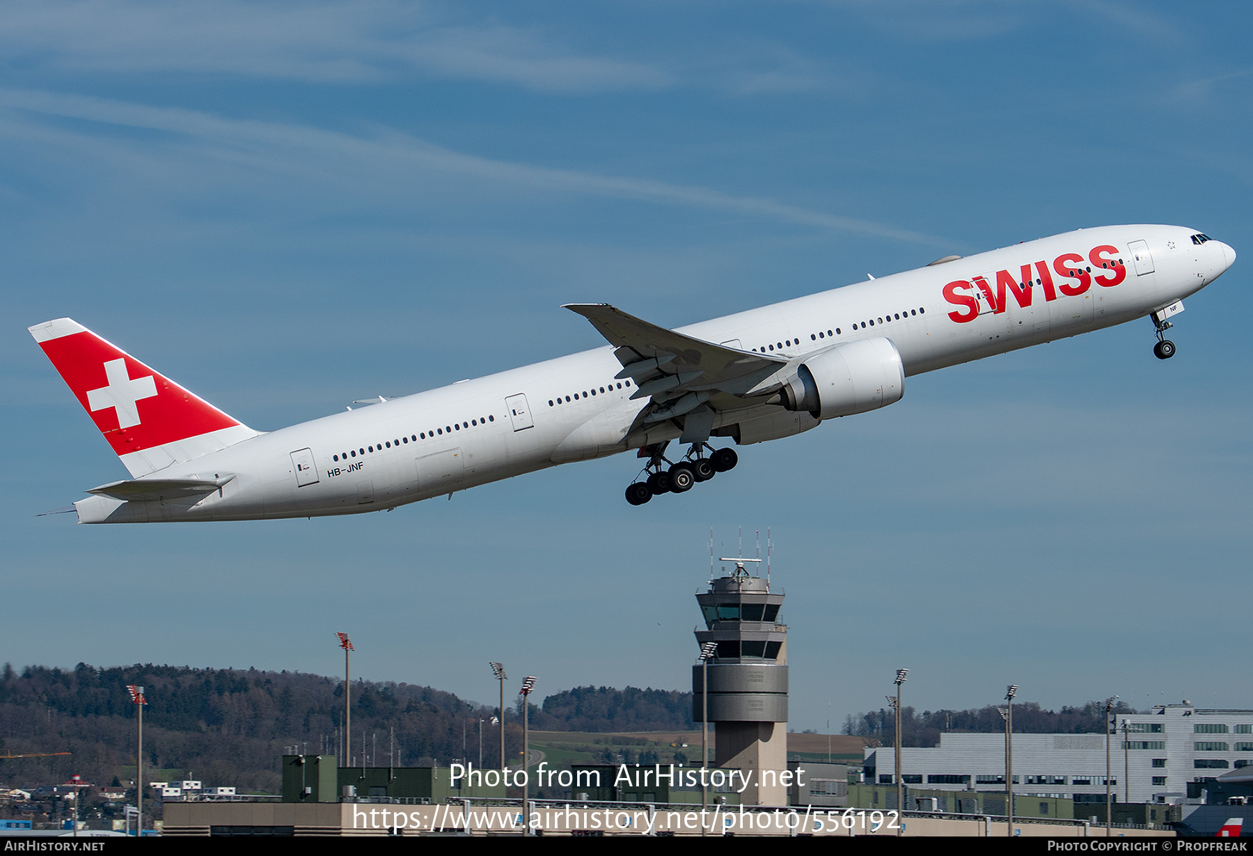 Aircraft Photo of HB-JNF | Boeing 777-3DE/ER | Swiss International Air Lines | AirHistory.net #556192