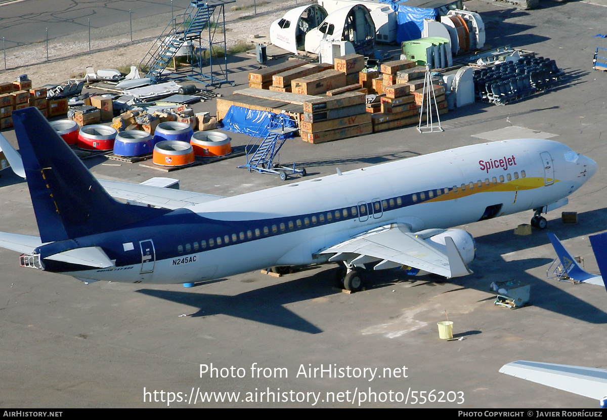 Aircraft Photo of N245AC | Boeing 737-85R | SpiceJet | AirHistory.net #556203