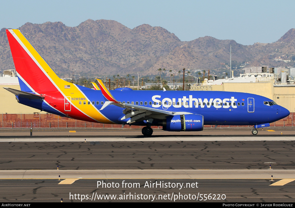 Aircraft Photo of N285WN | Boeing 737-7H4 | Southwest Airlines | AirHistory.net #556220