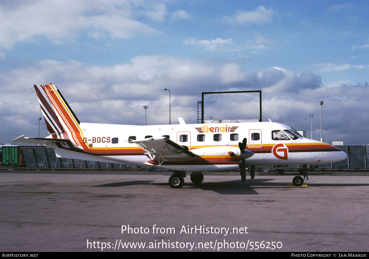 Aircraft Photo of G-BGCS | Embraer EMB-110P1 Bandeirante | Genair | AirHistory.net #556250