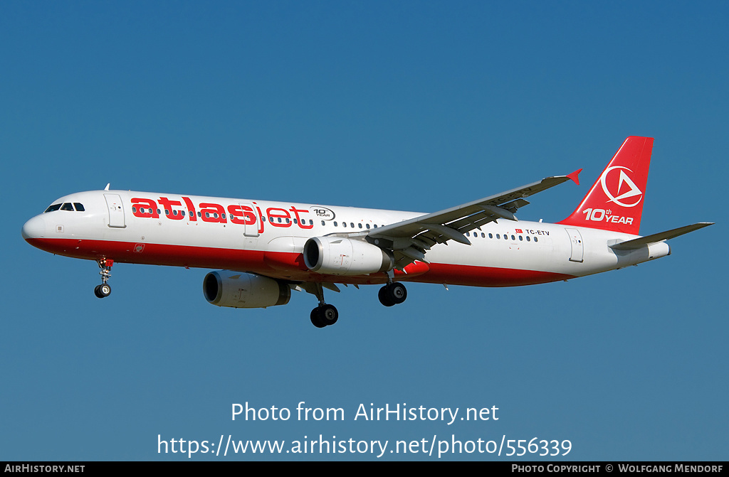 Aircraft Photo of TC-ETV | Airbus A321-231 | Atlasjet Airlines | AirHistory.net #556339