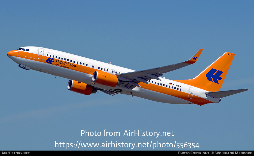 Aircraft Photo of D-AHLK | Boeing 737-8K5 | Hapag-Lloyd Cruises | AirHistory.net #556354