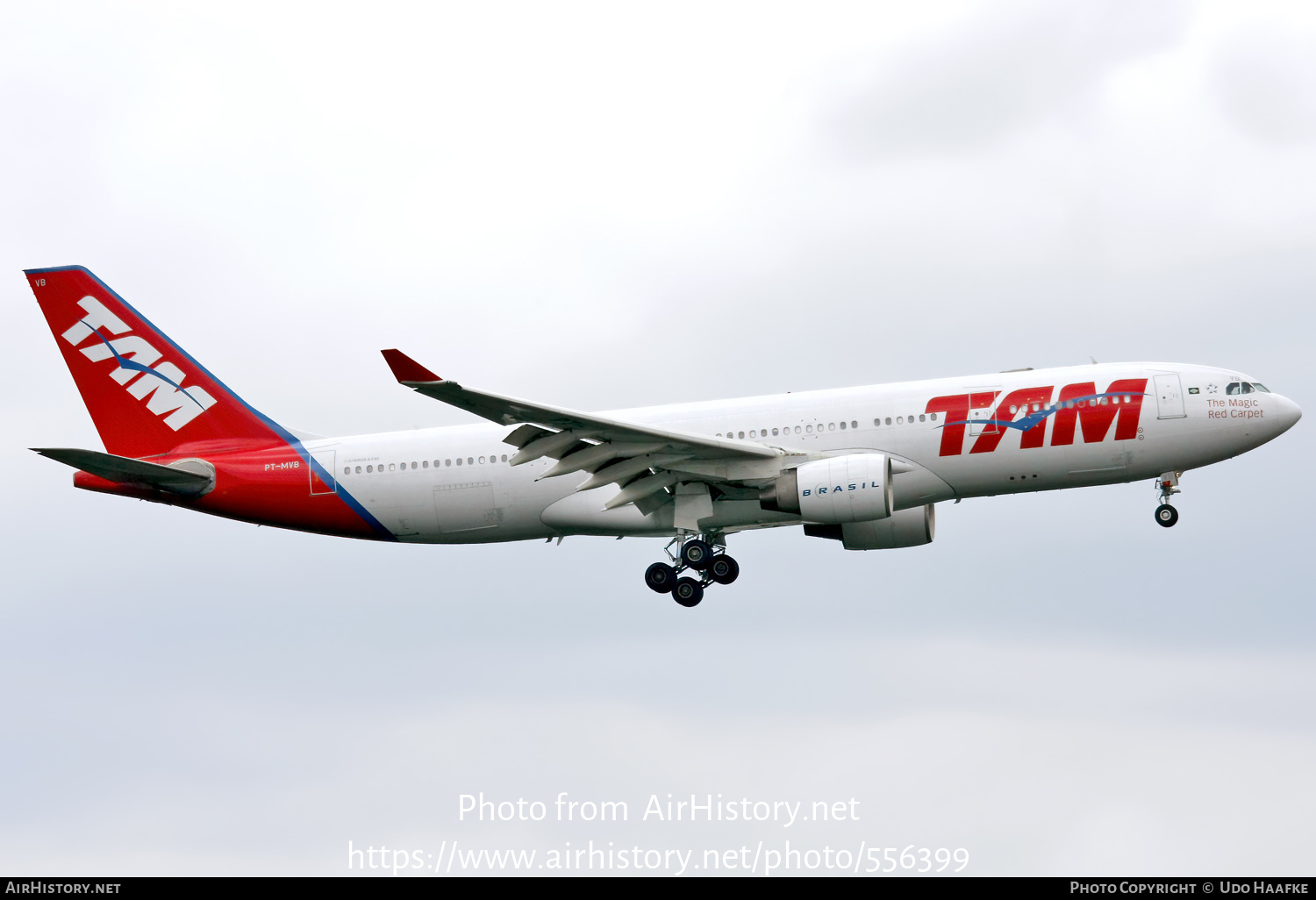 Aircraft Photo Of PT-MVB | Airbus A330-223 | TAM Linhas Aéreas ...