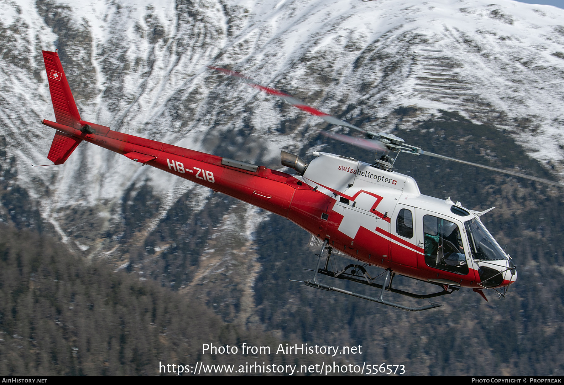 Aircraft Photo of HB-ZIB | Aerospatiale AS-350B-3 Ecureuil | Swiss Helicopter | AirHistory.net #556573