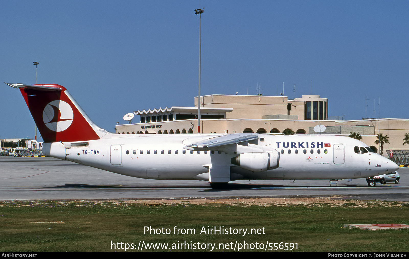 Aircraft Photo of TC-THM | British Aerospace Avro 146-RJ100 | Turkish Airlines | AirHistory.net #556591