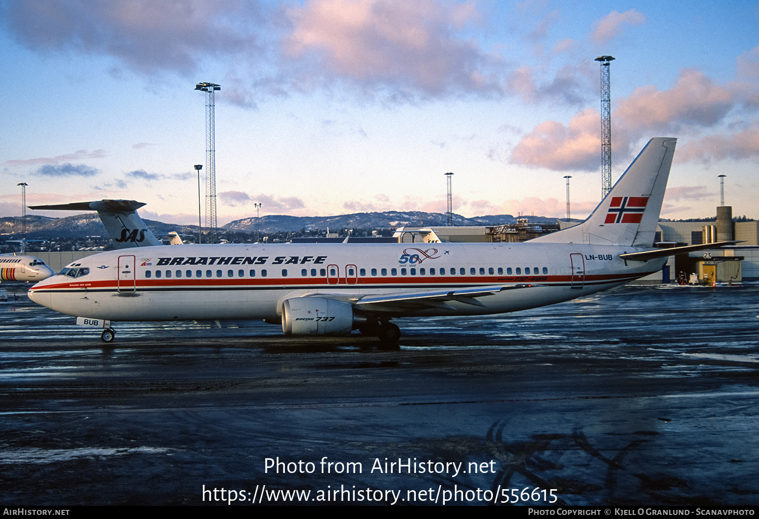 Aircraft Photo of LN-BUB | Boeing 737-4Q8 | Braathens SAFE | AirHistory.net #556615