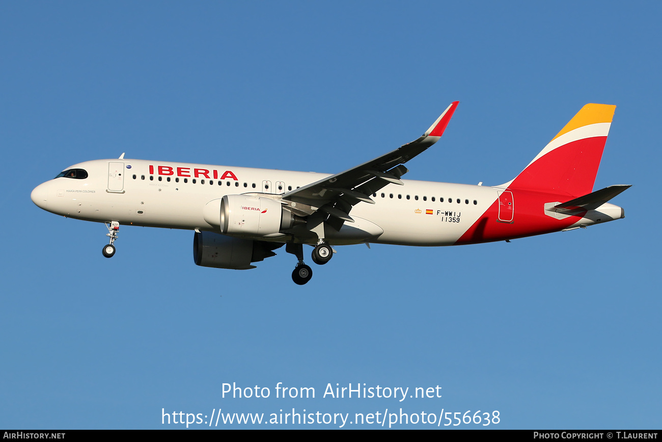 Aircraft Photo of F-WWIJ | Airbus A320-251N | Iberia | AirHistory.net #556638