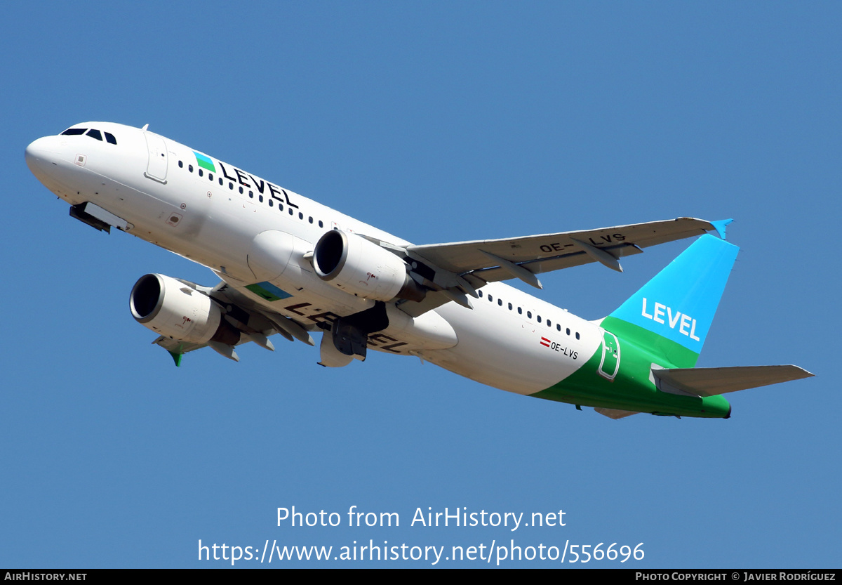 Aircraft Photo of OE-LVS | Airbus A320-216 | Level | AirHistory.net #556696