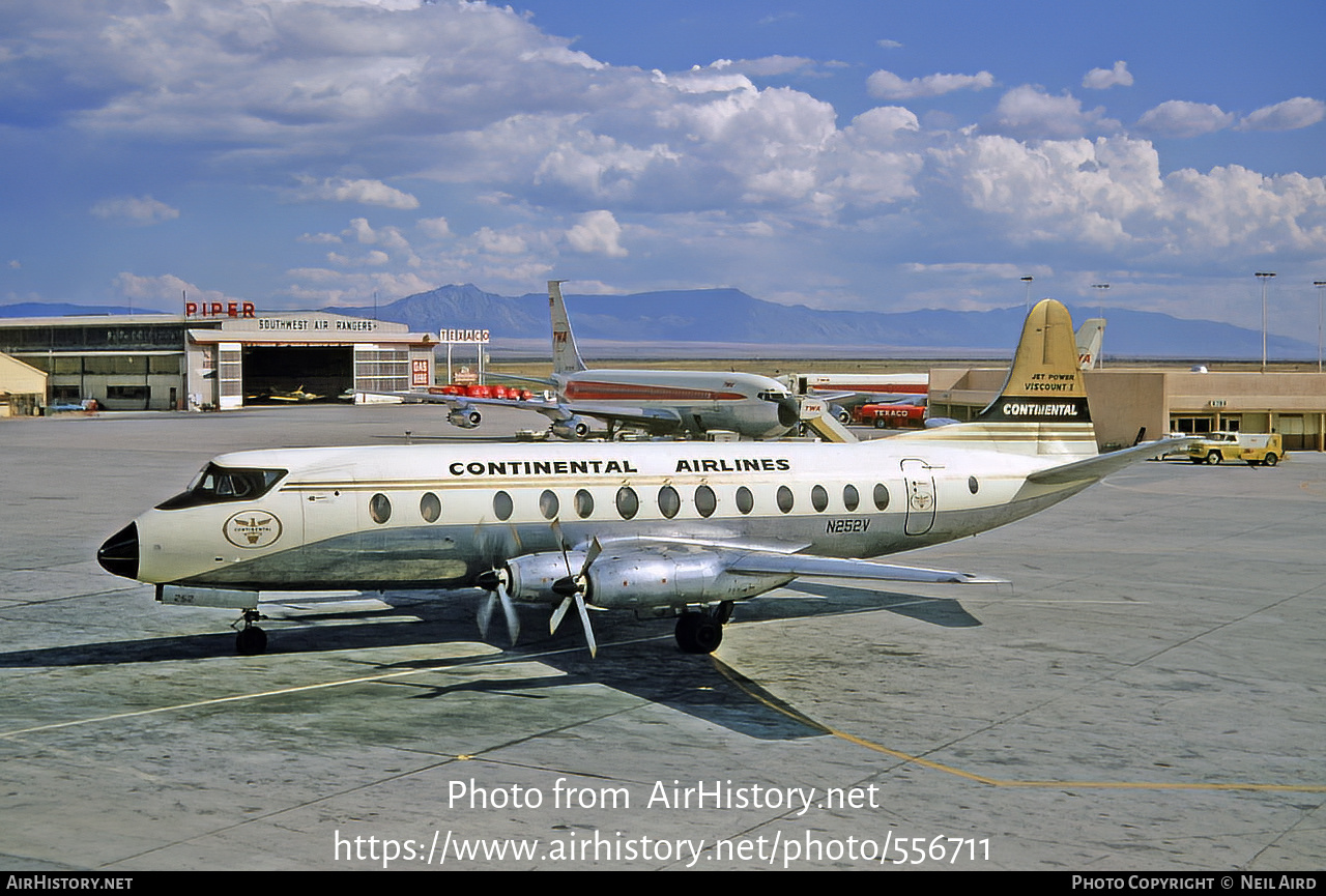 Aircraft Photo of N252V | Vickers 812 Viscount | Continental Airlines | AirHistory.net #556711