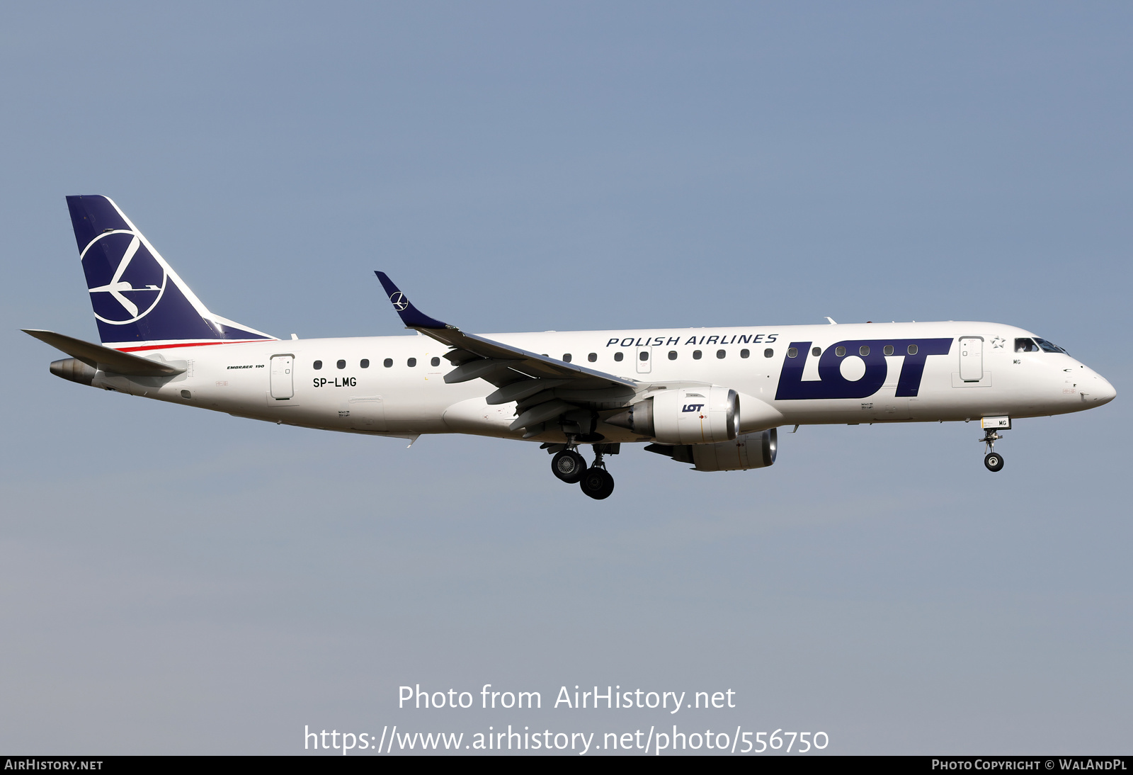 Aircraft Photo of SP-LMG | Embraer 190LR (ERJ-190-100LR) | LOT Polish Airlines - Polskie Linie Lotnicze | AirHistory.net #556750