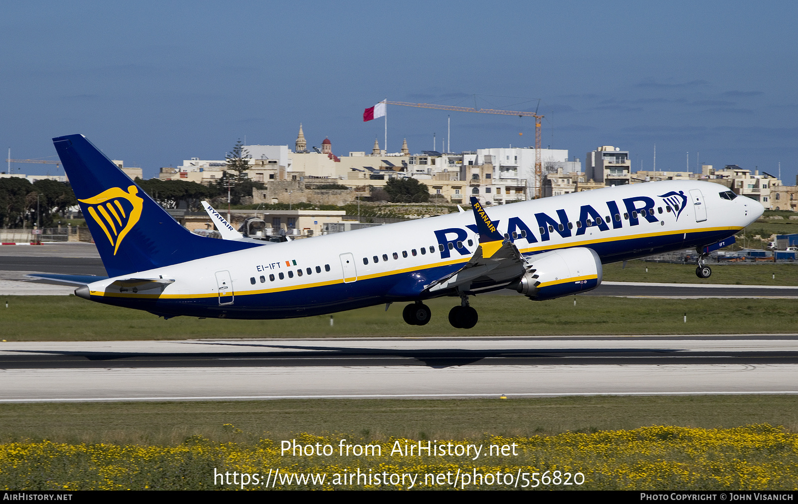 Aircraft Photo of EI-IFT | Boeing 737-8200 Max 200 | Ryanair | AirHistory.net #556820