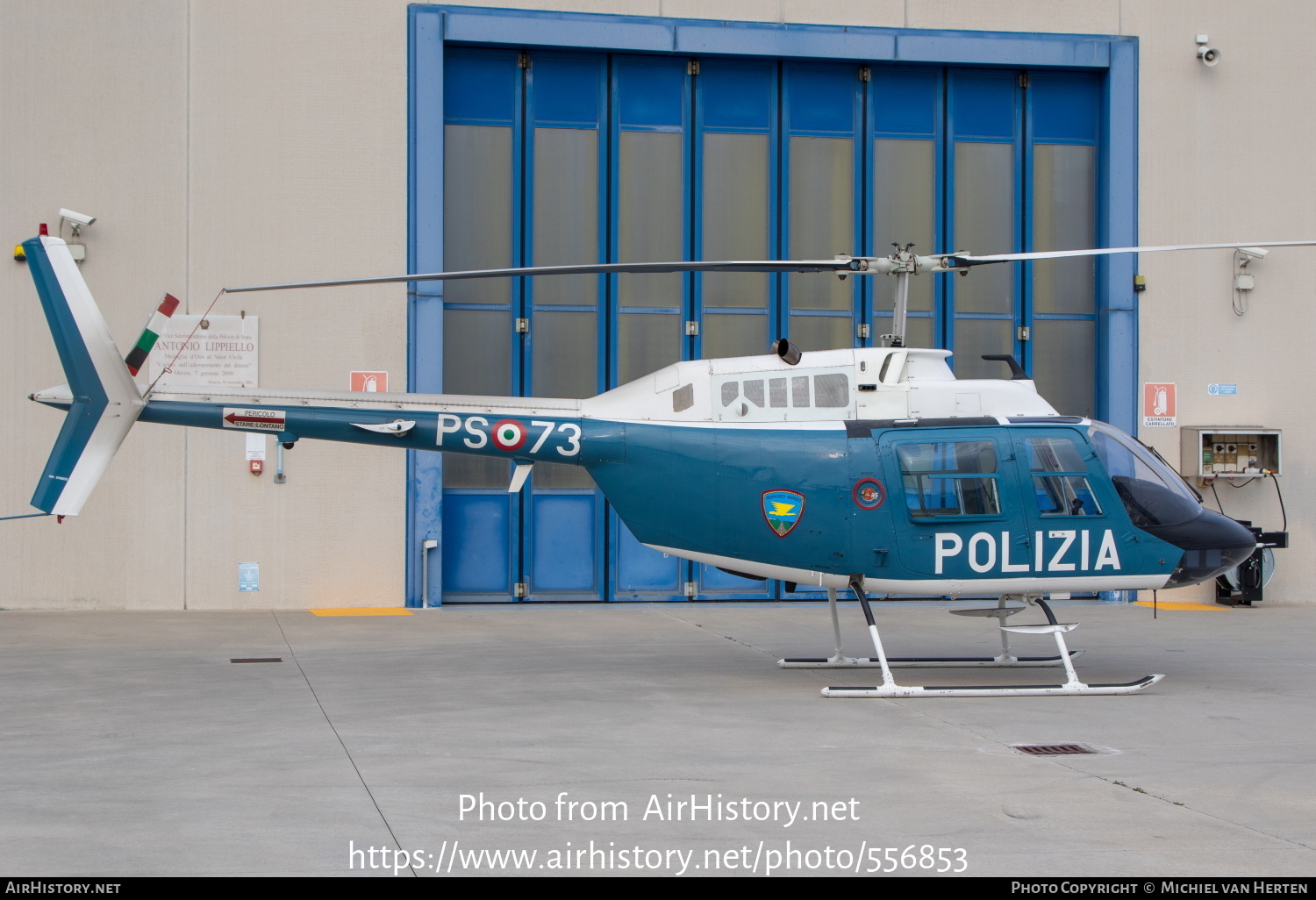 Aircraft Photo of PS-73 | Bell AB-206B-3 JetRanger III | Italy - Polizia | AirHistory.net #556853