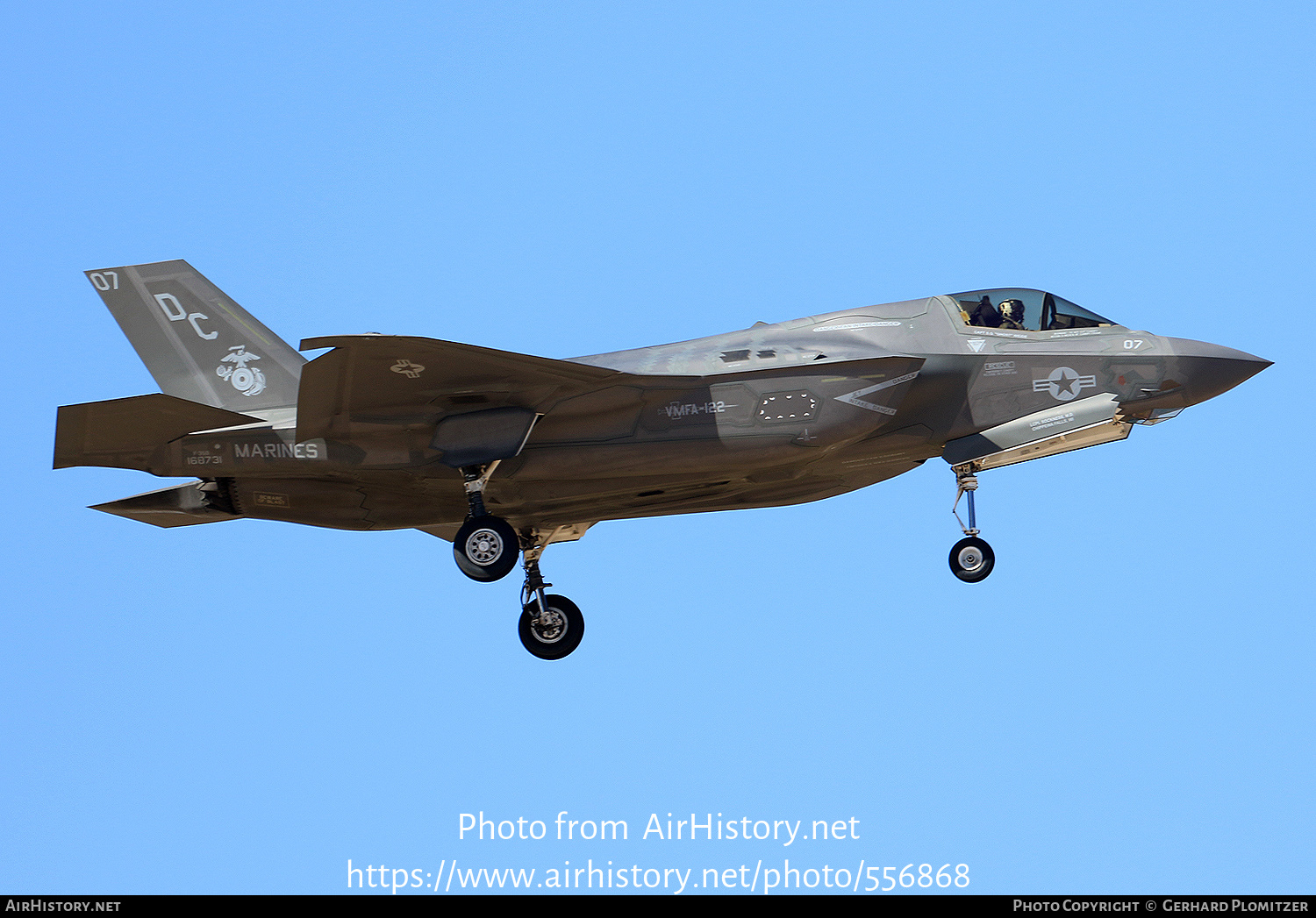 Aircraft Photo of 168731 | Lockheed Martin F-35B Lightning II | USA - Marines | AirHistory.net #556868