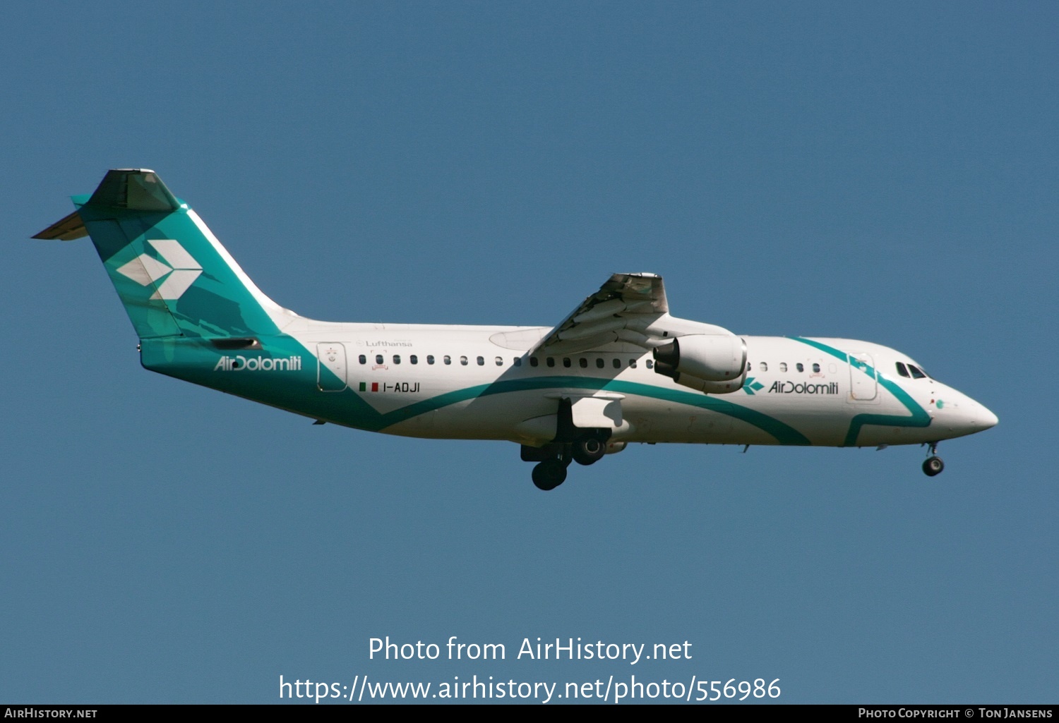 Aircraft Photo of I-ADJI | British Aerospace BAe-146-300 | Air Dolomiti | AirHistory.net #556986