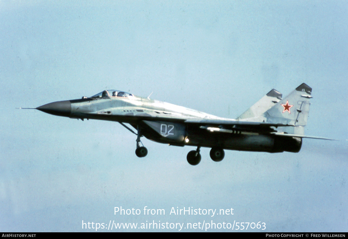 Aircraft Photo of 02 white | Mikoyan-Gurevich MiG-29 | Russia - Air Force | AirHistory.net #557063