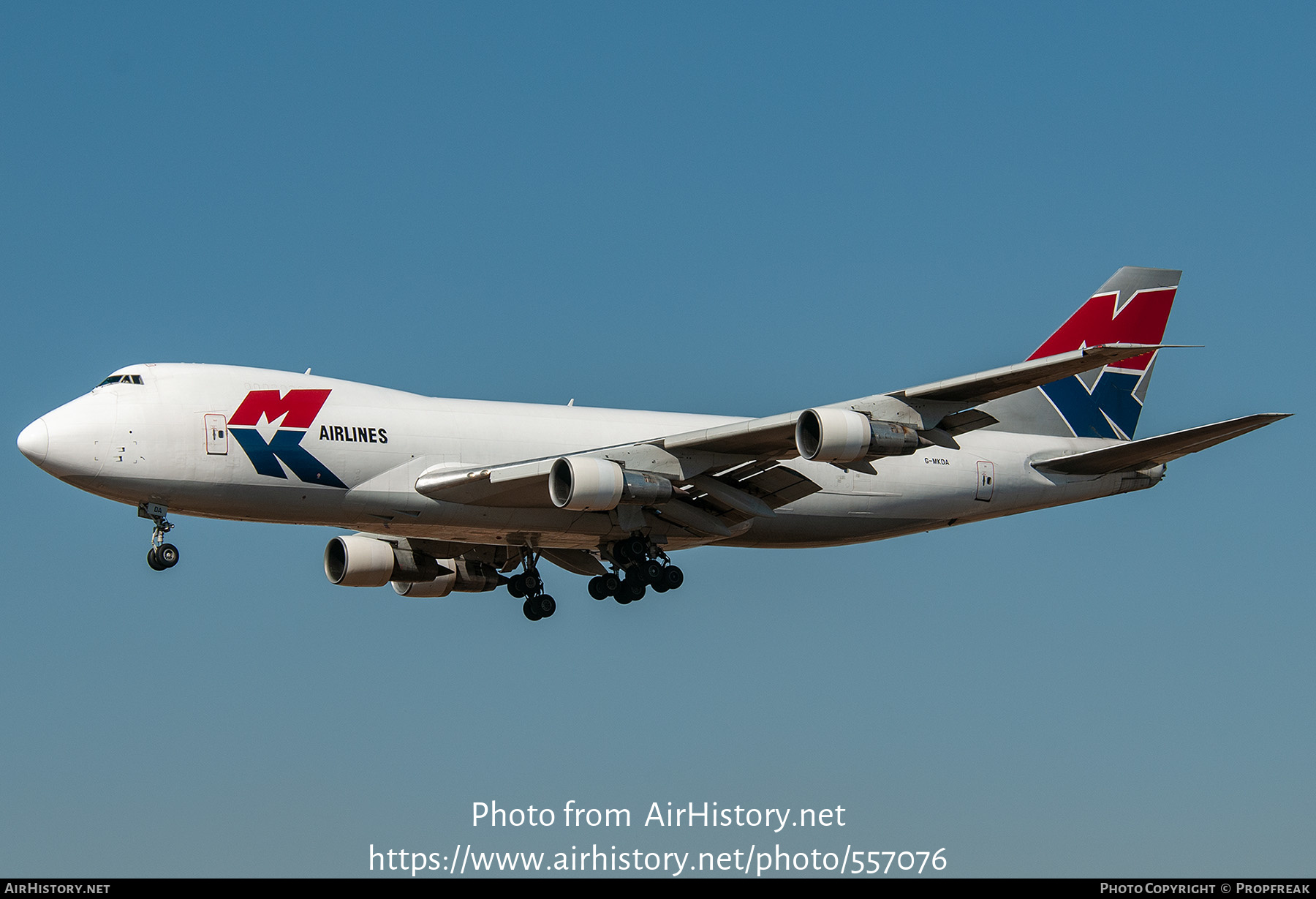 Aircraft Photo of G-MKDA | Boeing 747-2B5F/SCD | MK Airlines | AirHistory.net #557076