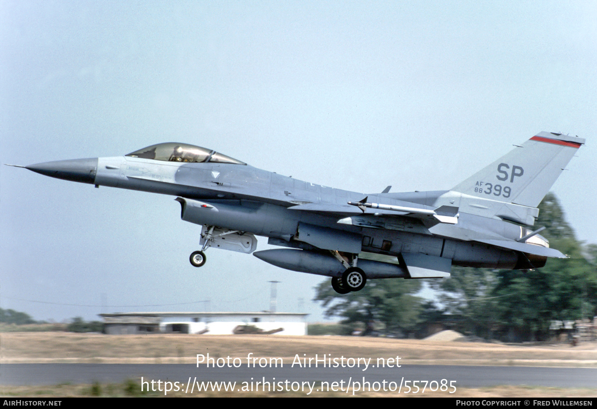 Aircraft Photo of 88-0399 / AF88-399 | General Dynamics F-16C Fighting Falcon | USA - Air Force | AirHistory.net #557085