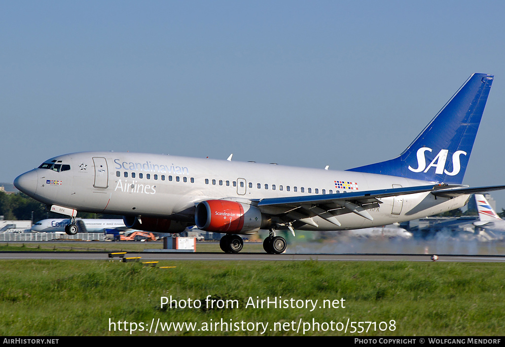 Aircraft Photo of LN-RPK | Boeing 737-783 | Scandinavian Airlines - SAS | AirHistory.net #557108