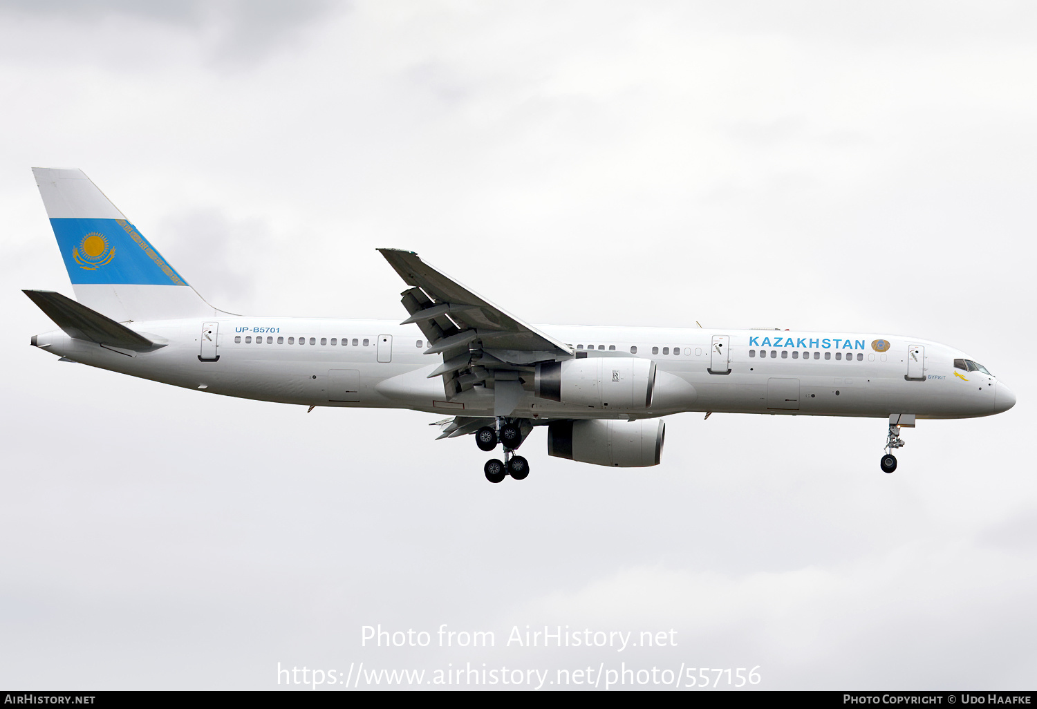 Aircraft Photo of UP-B5701 | Boeing 757-2M6 | Kazakhstan Government | AirHistory.net #557156