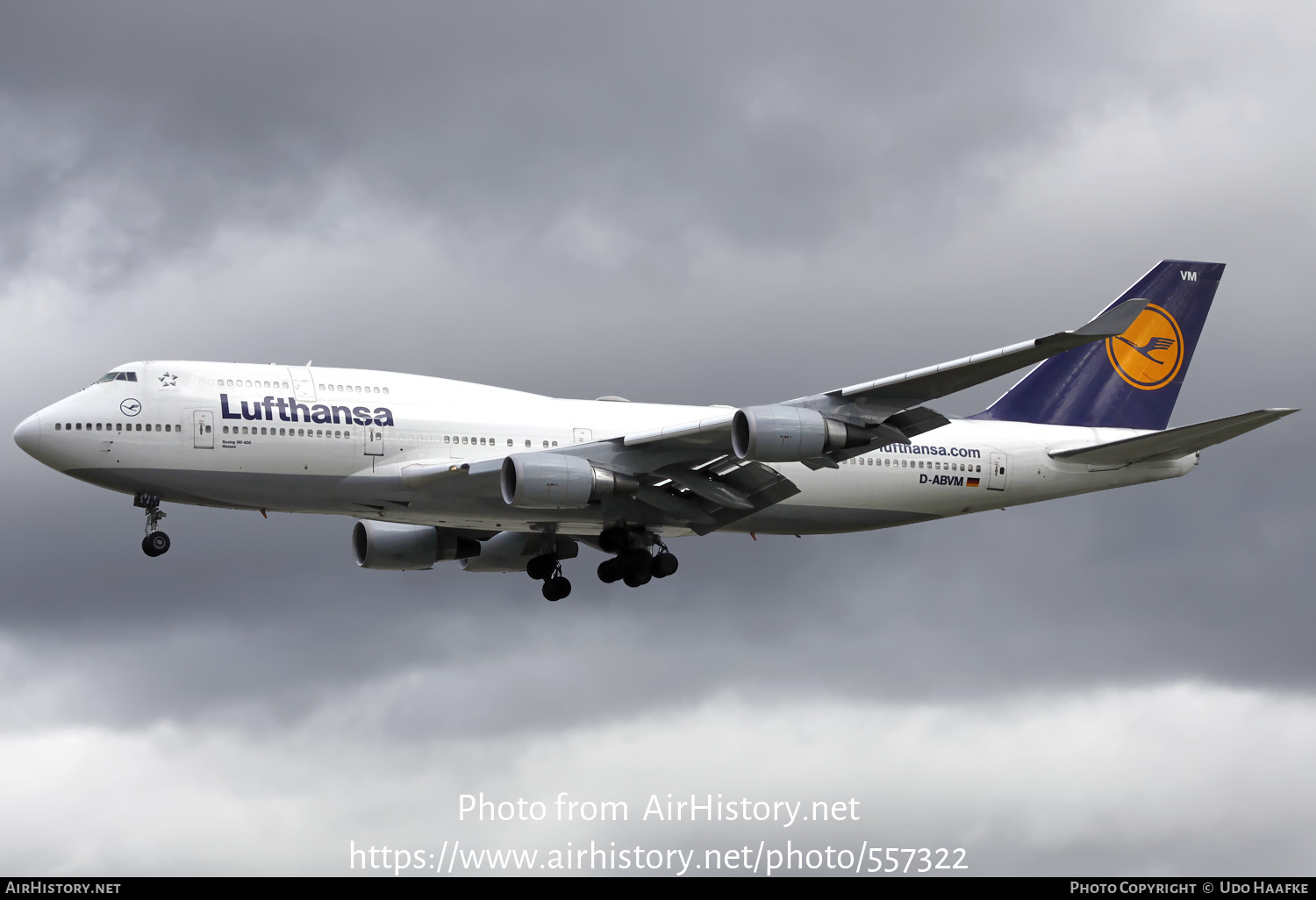 Aircraft Photo of D-ABVM | Boeing 747-430 | Lufthansa | AirHistory.net #557322