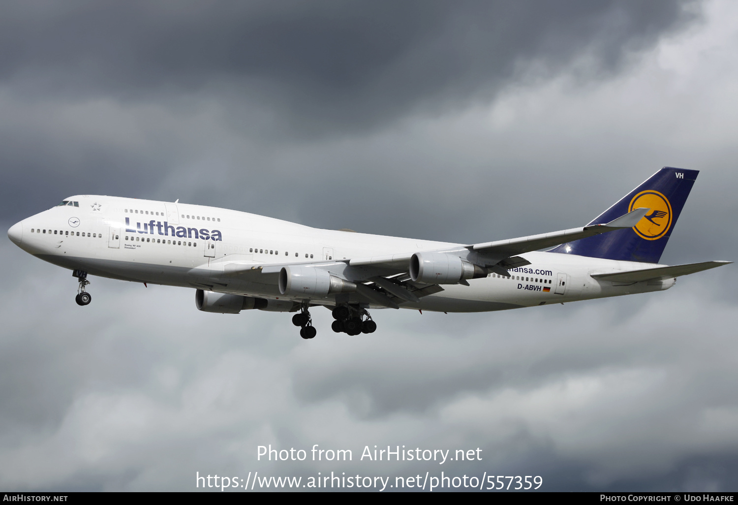 Aircraft Photo of D-ABVH | Boeing 747-430 | Lufthansa | AirHistory.net #557359