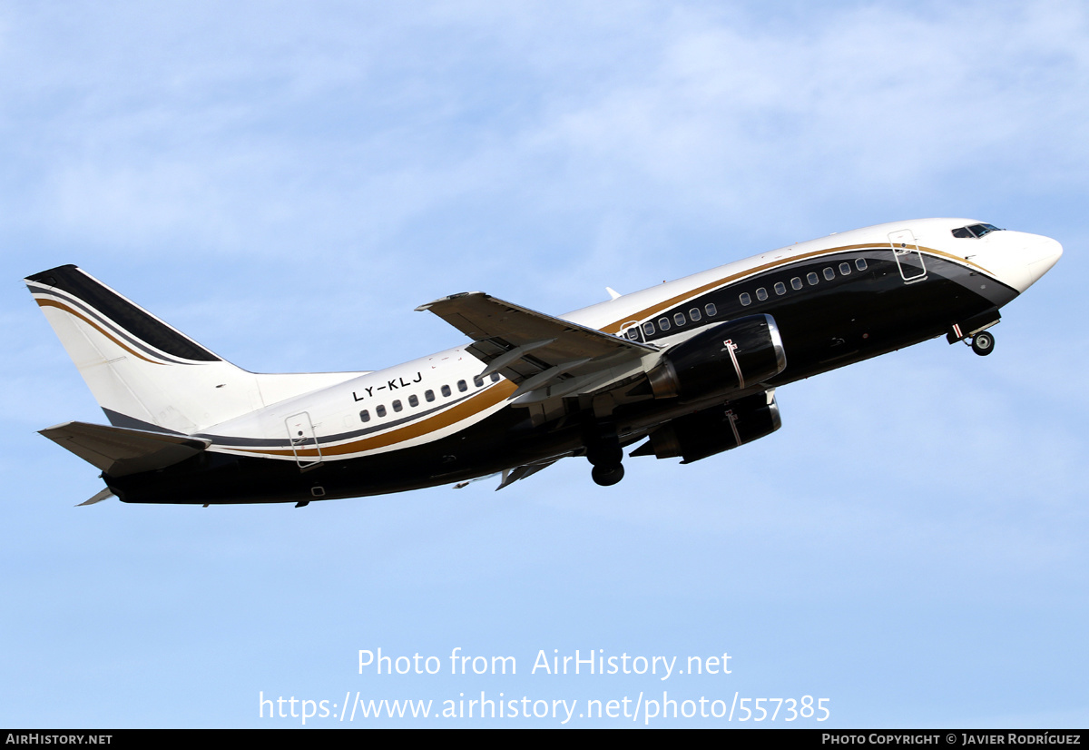 Aircraft Photo of LY-KLJ | Boeing 737-524 | AirHistory.net #557385