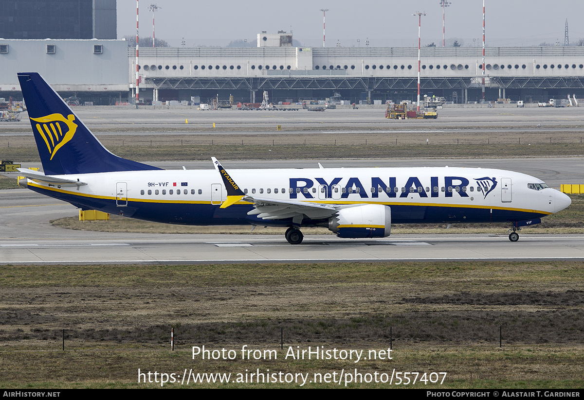 Aircraft Photo of 9H-VVF | Boeing 737-8200 Max 200 | Ryanair | AirHistory.net #557407