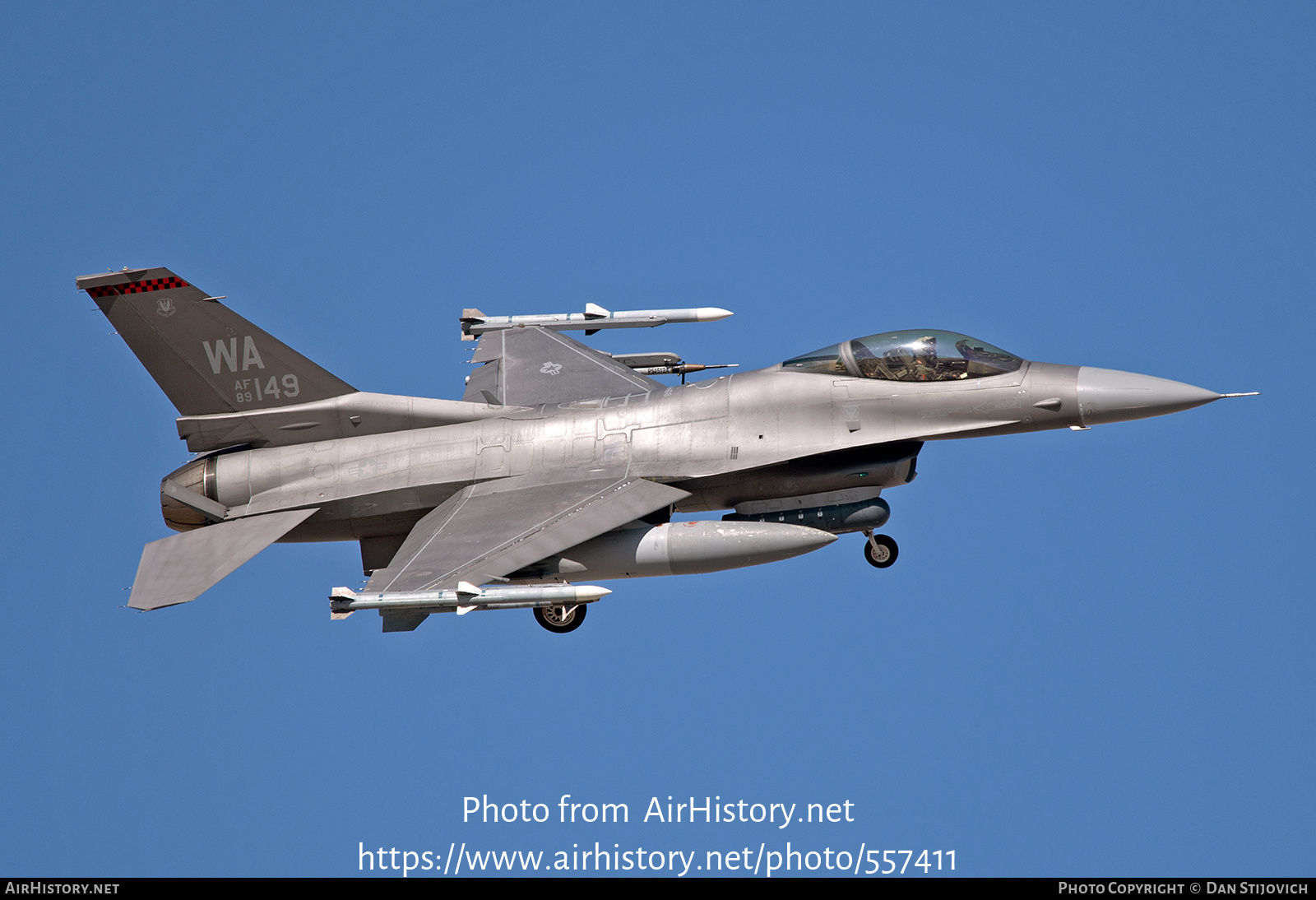 Aircraft Photo of 89-2149 / AF89-149 | Lockheed F-16CM Fighting Falcon | USA - Air Force | AirHistory.net #557411