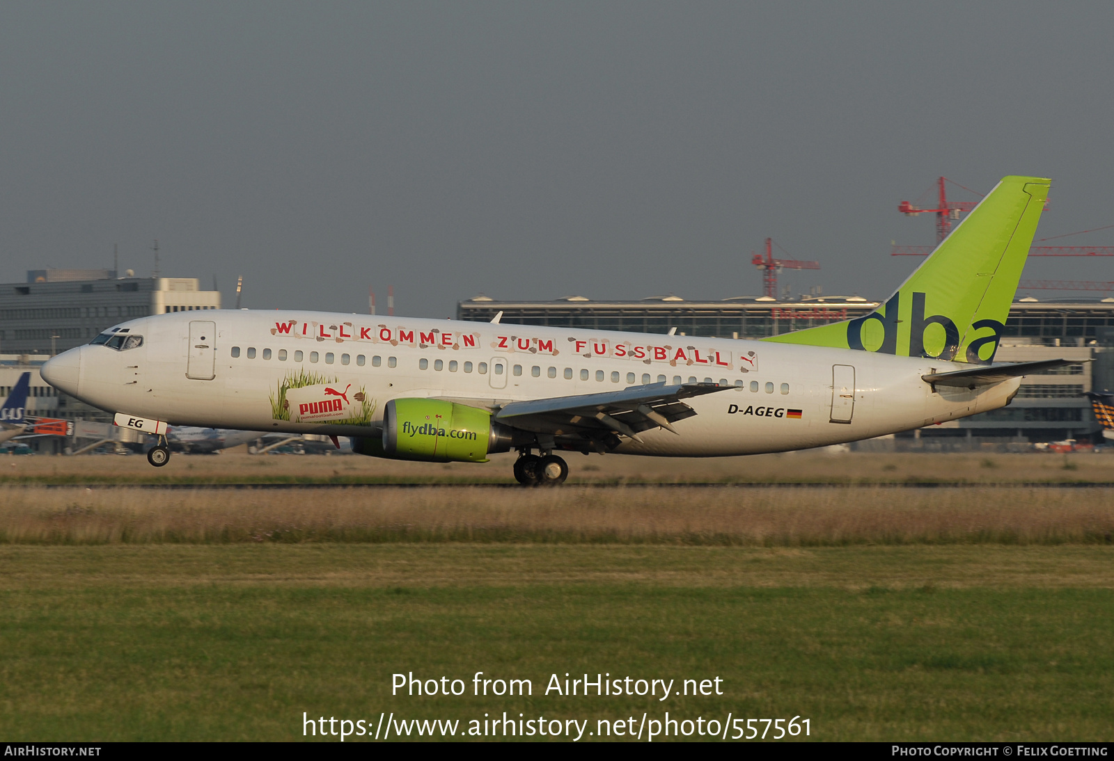 Aircraft Photo of D-AGEG | Boeing 737-35B | DBA - Deutsche BA | AirHistory.net #557561