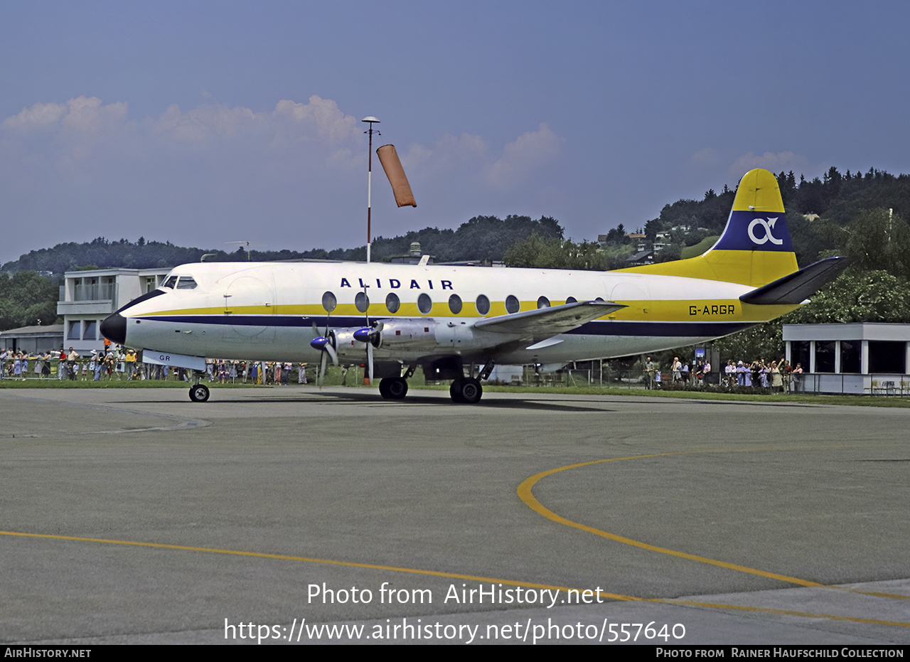 Aircraft Photo of G-ARGR | Vickers 708 Viscount | Alidair | AirHistory.net #557640