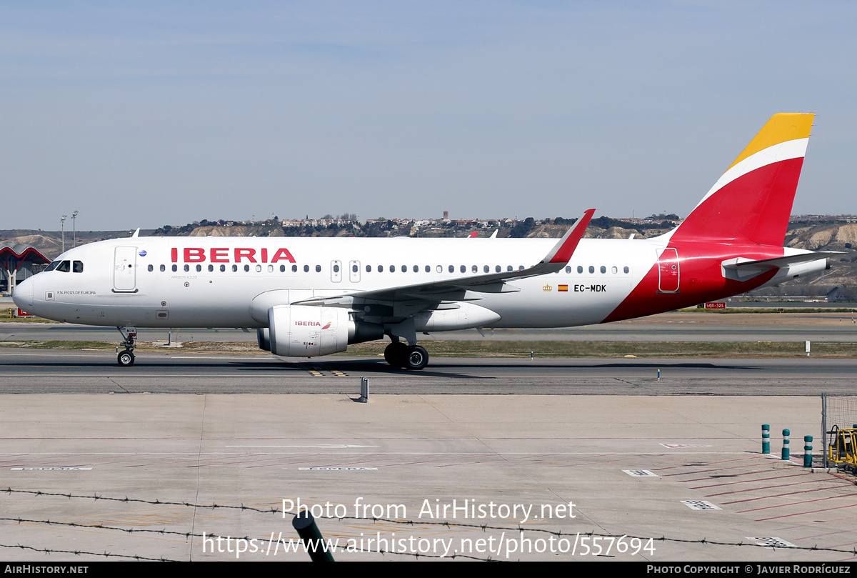 Aircraft Photo of EC-MDK | Airbus A320-214 | Iberia | AirHistory.net #557694