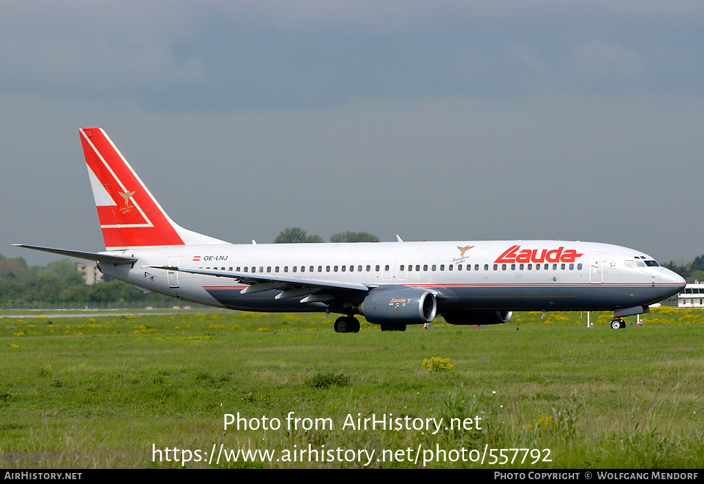 Aircraft Photo of OE-LNJ | Boeing 737-8Z9 | Lauda Air | AirHistory.net #557792