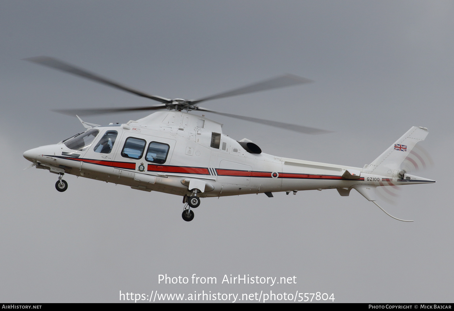 Aircraft Photo of GZ100 | AgustaWestland AW-109SP GrandNew | UK - Air Force | AirHistory.net #557804