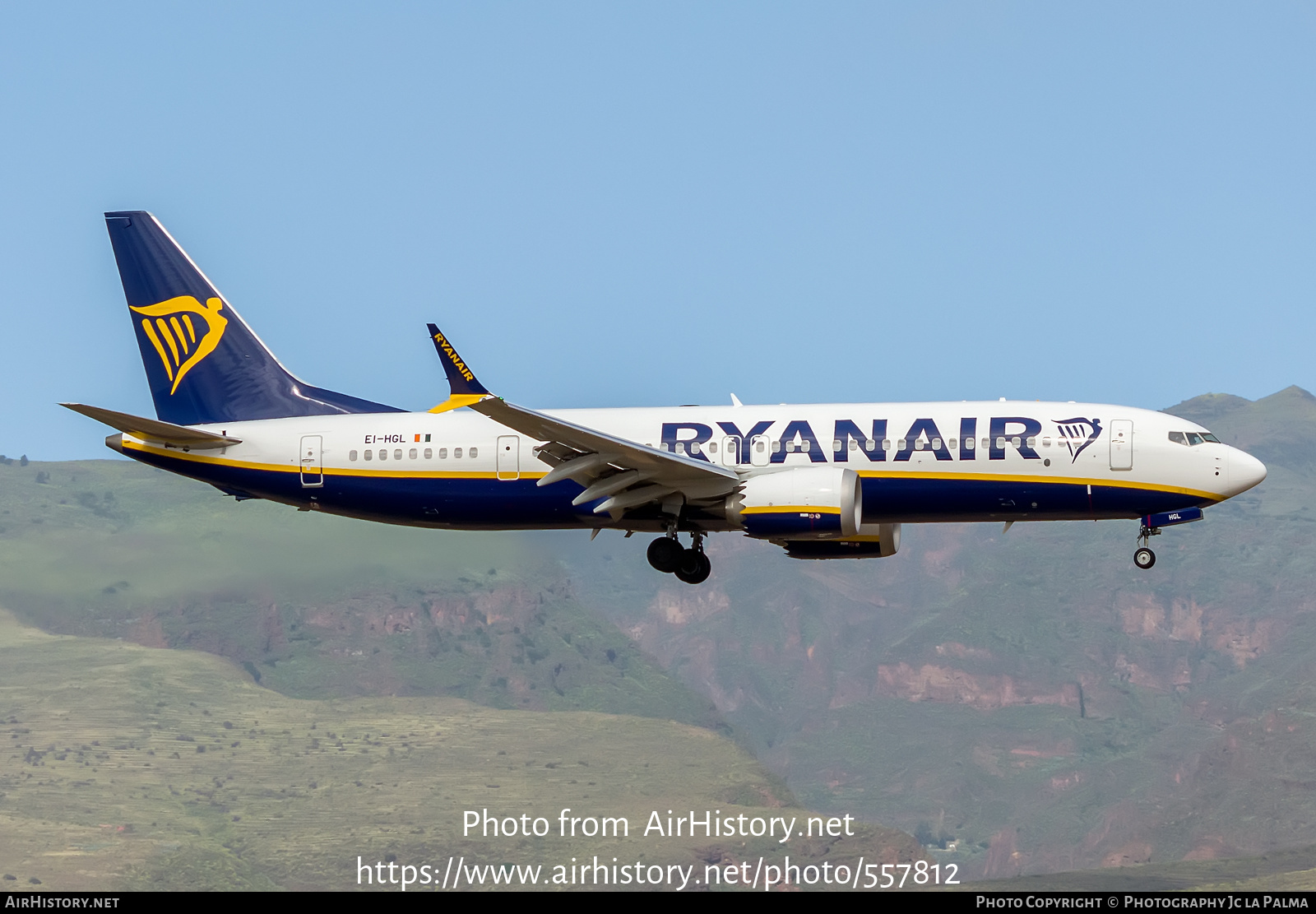 Aircraft Photo of EI-HGL | Boeing 737-8200 Max 200 | Ryanair | AirHistory.net #557812