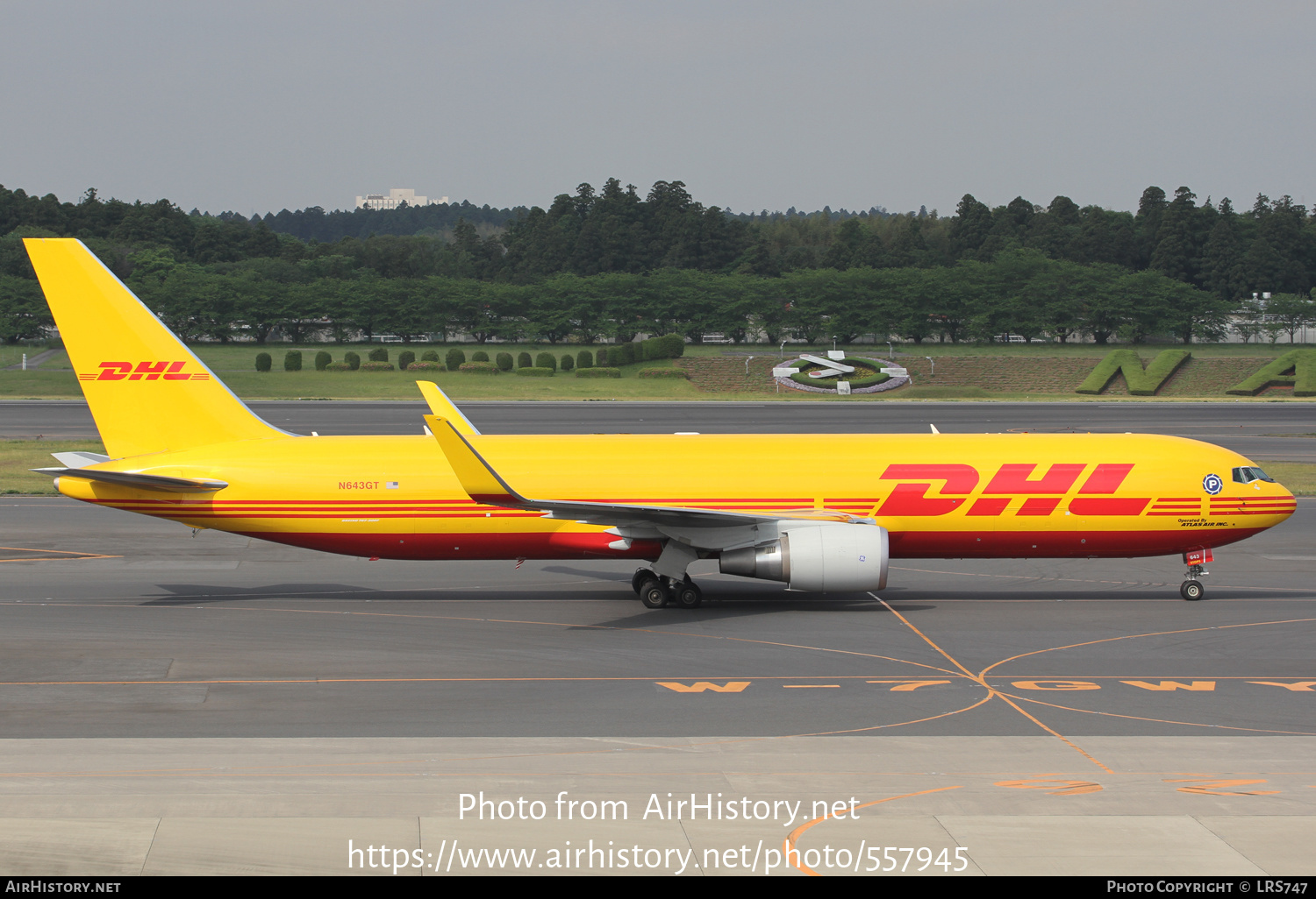 Aircraft Photo of N643GT | Boeing 767-3JHF/ER | DHL International | AirHistory.net #557945