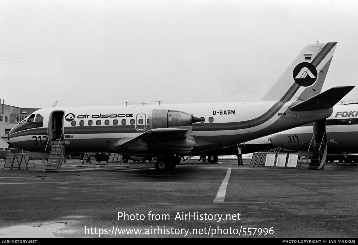 Aircraft Photo of D-BABM | VFW-Fokker VFW-614 | Air Alsace | AirHistory.net #557996