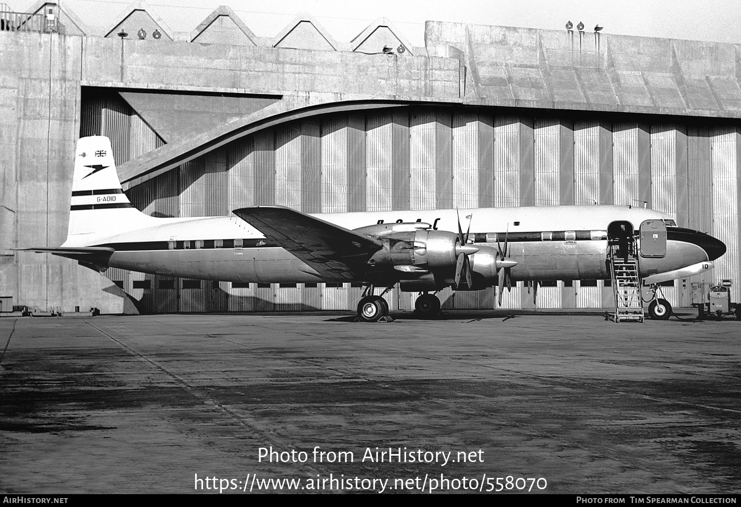 Aircraft Photo of G-AOID | Douglas DC-7C | BOAC - British Overseas Airways Corporation | AirHistory.net #558070