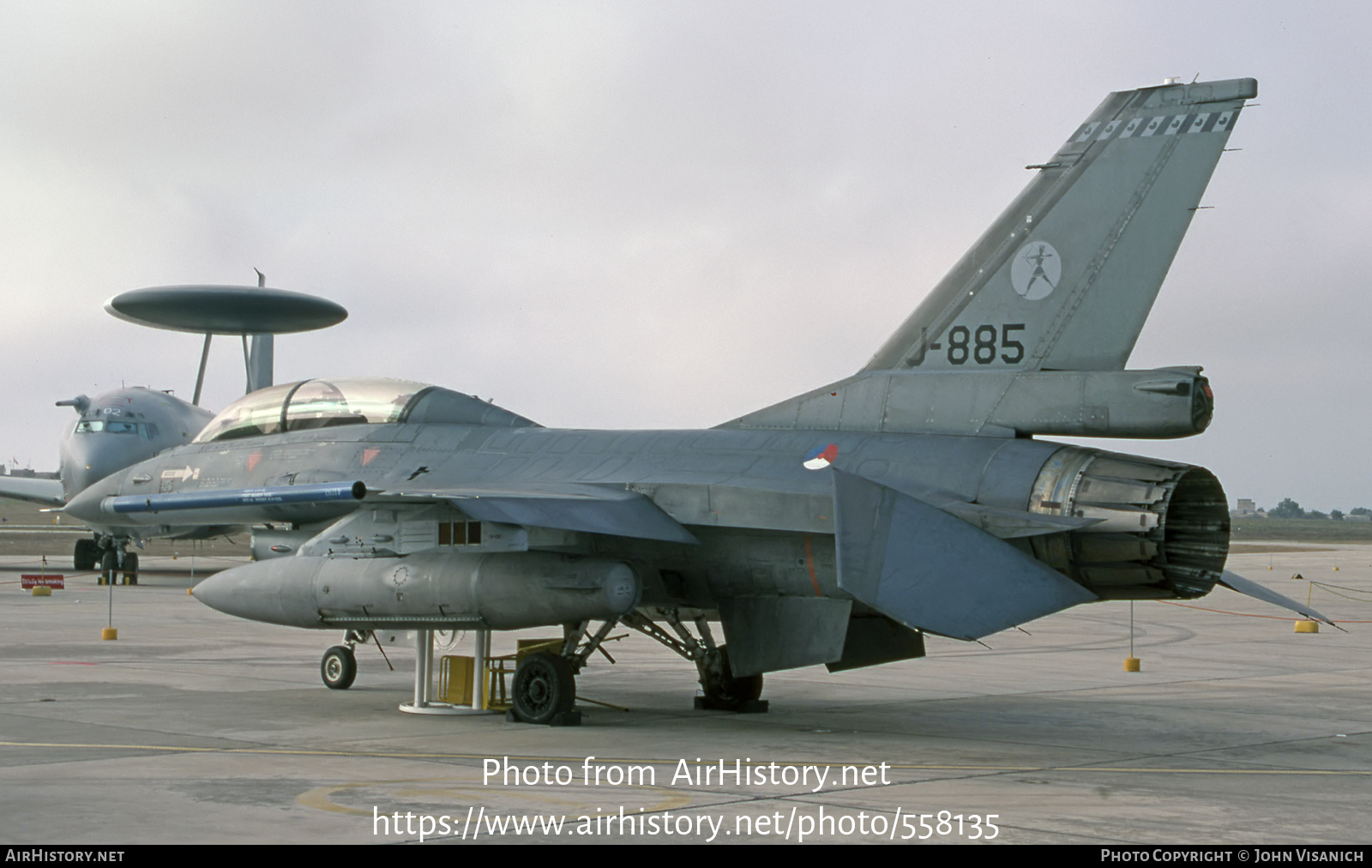 Aircraft Photo of J-885 | General Dynamics F-16BM Fighting Falcon | Netherlands - Air Force | AirHistory.net #558135