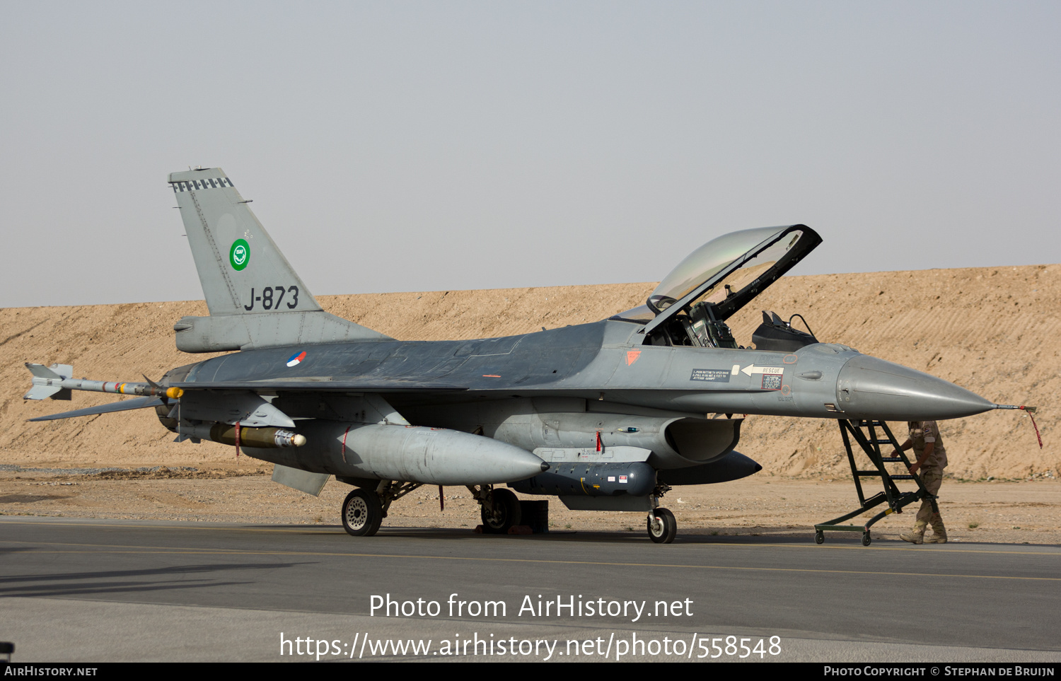 Aircraft Photo of J-873 | General Dynamics F-16AM Fighting Falcon | Netherlands - Air Force | AirHistory.net #558548