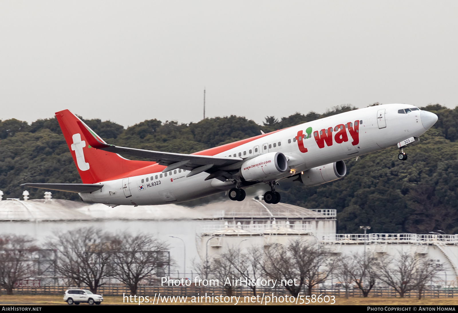 Aircraft Photo of HL8323 | Boeing 737-8AS | T'way Air | AirHistory.net #558603