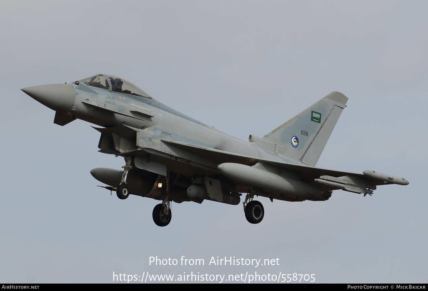 Aircraft Photo of 8018 | Eurofighter EF-2000 Typhoon | Saudi Arabia - Air Force | AirHistory.net #558705